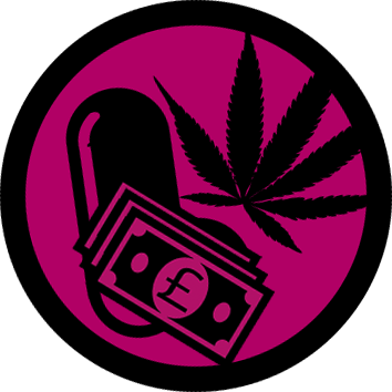 Drugs on Money Icon